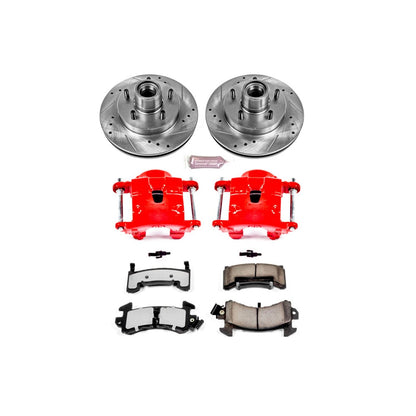 PowerStop Power Stop 82-87 Buick Regal Front Z36 Truck & Tow Brake Kit w/Calipers KC1482-36