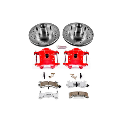 PowerStop Power Stop 79-81 Buick Century Front Z26 Street Warrior Brake Kit w/Calipers KC1485-26