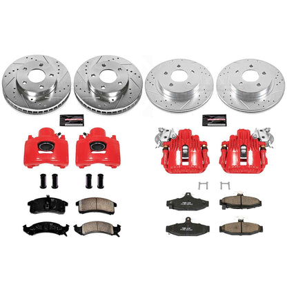 PowerStop Power Stop 1993 Chevrolet Camaro Z23 Evolution Kit w/ Calipers - Front and Rear KC1533