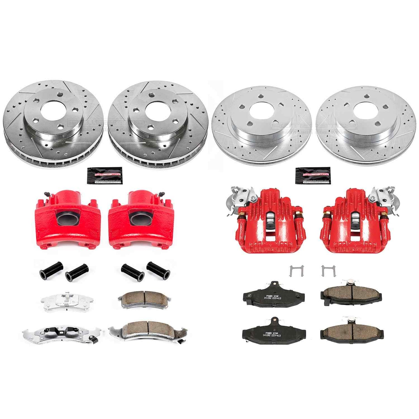 PowerStop Power Stop 94-97 Chevrolet Camaro Z23 Evolution Kit w/ Calipers - Front and Rear KC1535