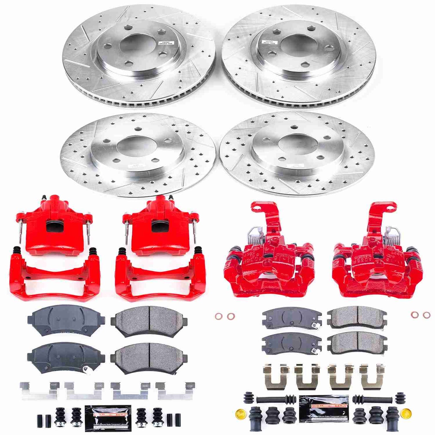 PowerStop Power Stop 00-04 Buick LeSabre Z23 Evolution Kit w/ Calipers - Front and Rear KC1543B