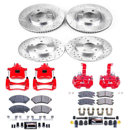 PowerStop Power Stop 01-03 Oldsmobile Aurora Z23 Evolution Kit w/ Calipers - Front and Rear KC1543F
