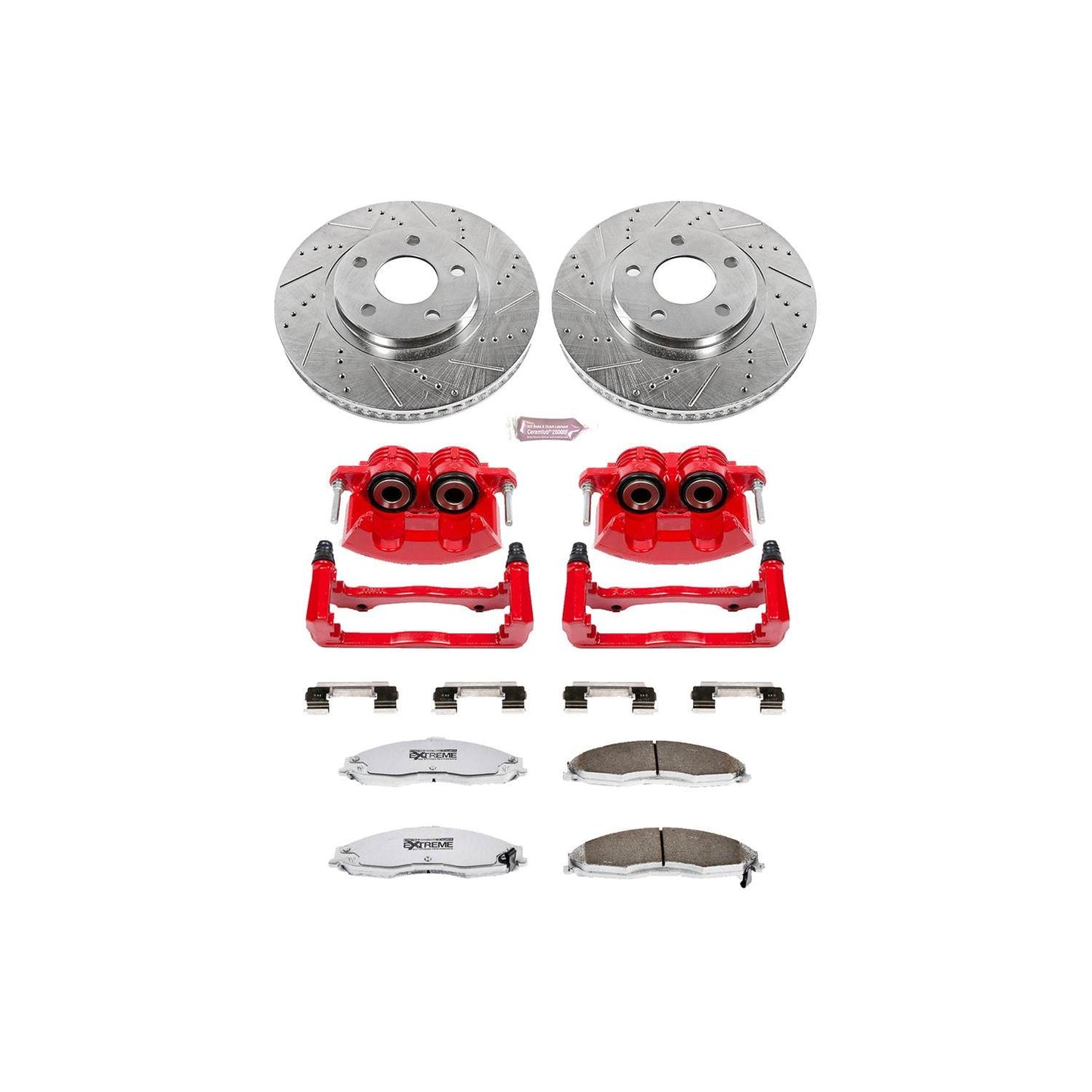 PowerStop Power Stop 98-02 Chevrolet Camaro Front Z26 Street Warrior Brake Kit w/Calipers KC1547-26