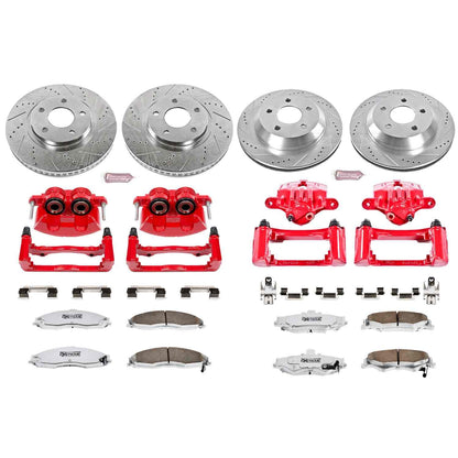 PowerStop Power Stop 98-02 Chevrolet Camaro Z26 Street Kit w/ Calipers - Front and Rear KC1548-26