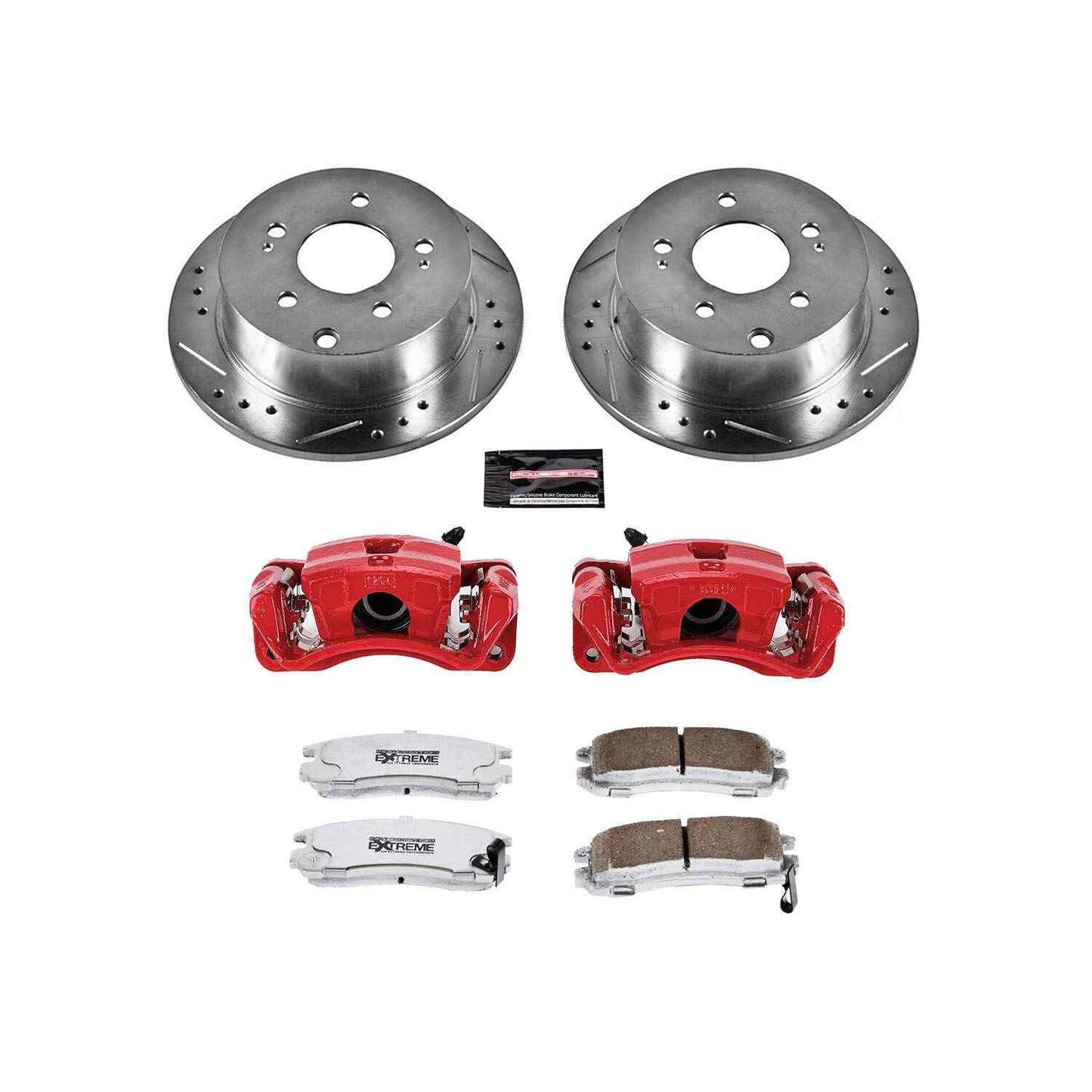 PowerStop Power Stop 06-12 Mitsubishi Eclipse Rear Z26 Street Warrior Brake Kit w/Calipers KC155-26