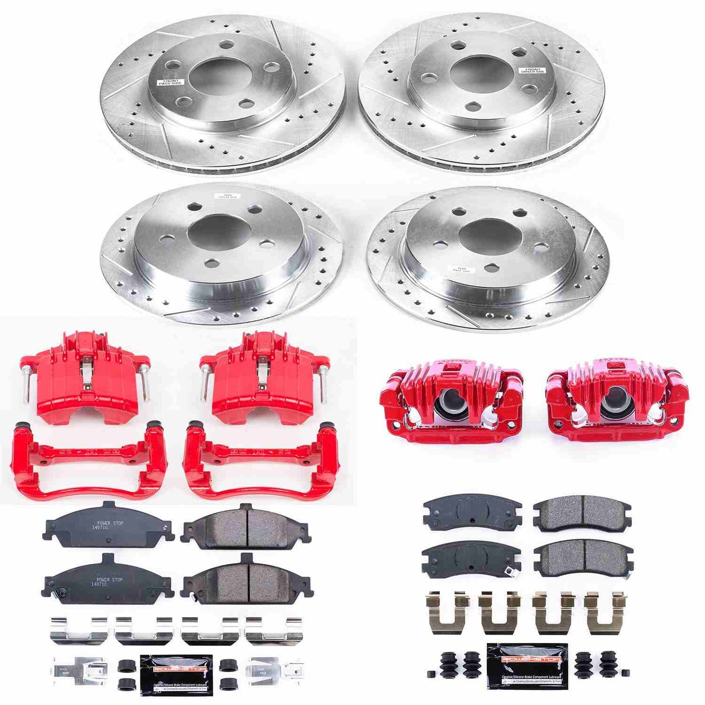 PowerStop Power Stop 99-04 Oldsmobile Alero Z23 Evolution Kit w/ Calipers - Front and Rear KC1552