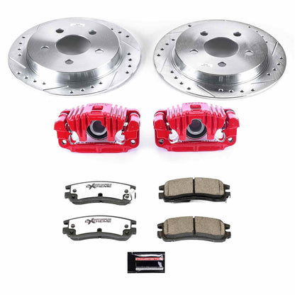 PowerStop Power Stop 99-04 Oldsmobile Alero Rear Z26 Street Warrior Brake Kit w/Calipers KC1558A-26