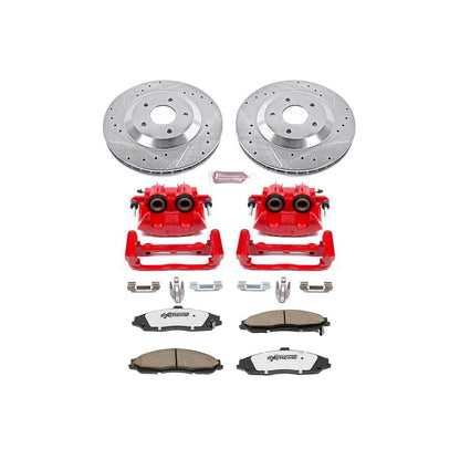 PowerStop Power Stop 97-04 Chevrolet Corvette Front Z26 Street Warrior Brake Kit w/Calipers KC1559-26