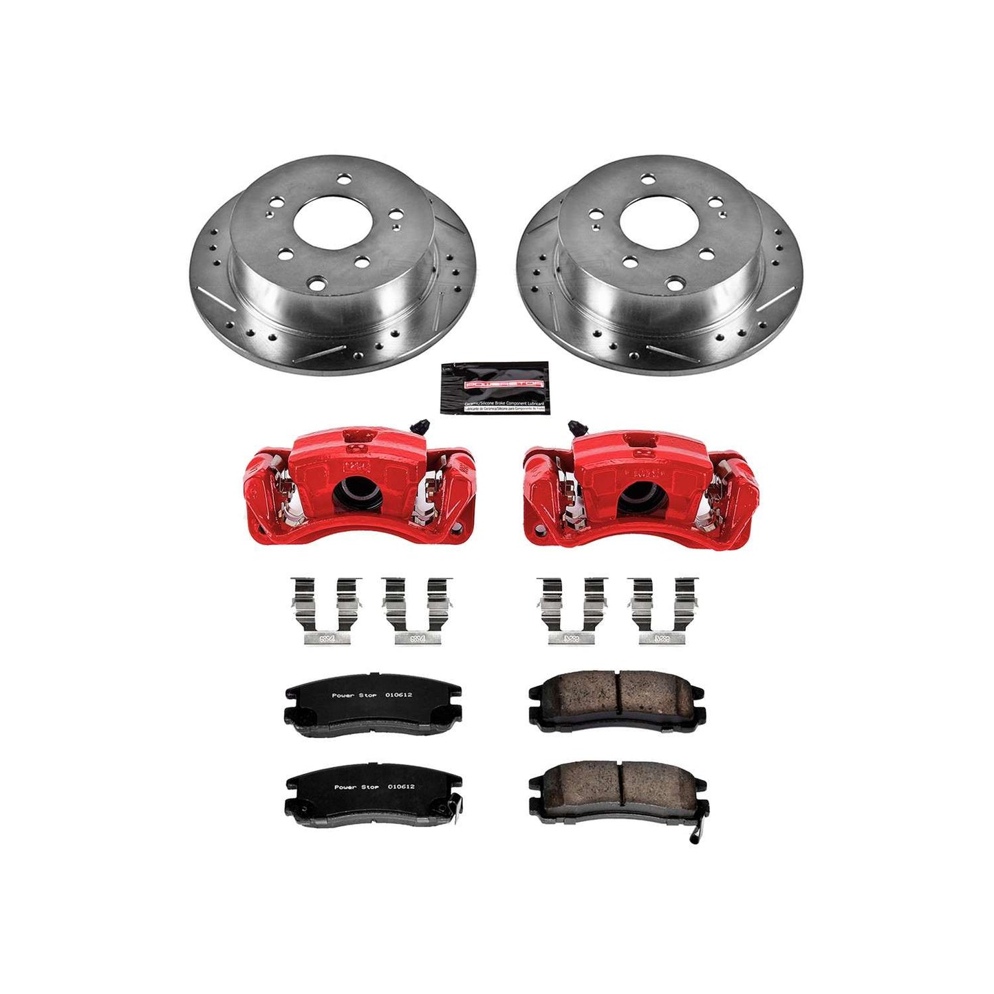 PowerStop Power Stop 06-12 Mitsubishi Eclipse Z23 Evolution Kit w/ Calipers - Rear KC155