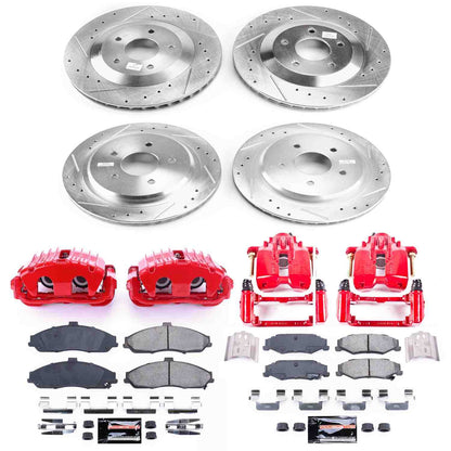 PowerStop Power Stop 97-04 Chevrolet Corvette Z23 Evolution Kit w/ Calipers - Front and Rear KC1560B