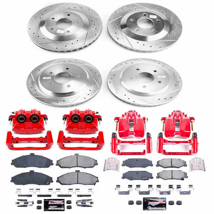 PowerStop Power Stop 97-04 Chevrolet Corvette Z23 Evolution Kit w/ Calipers - Front and Rear KC1560
