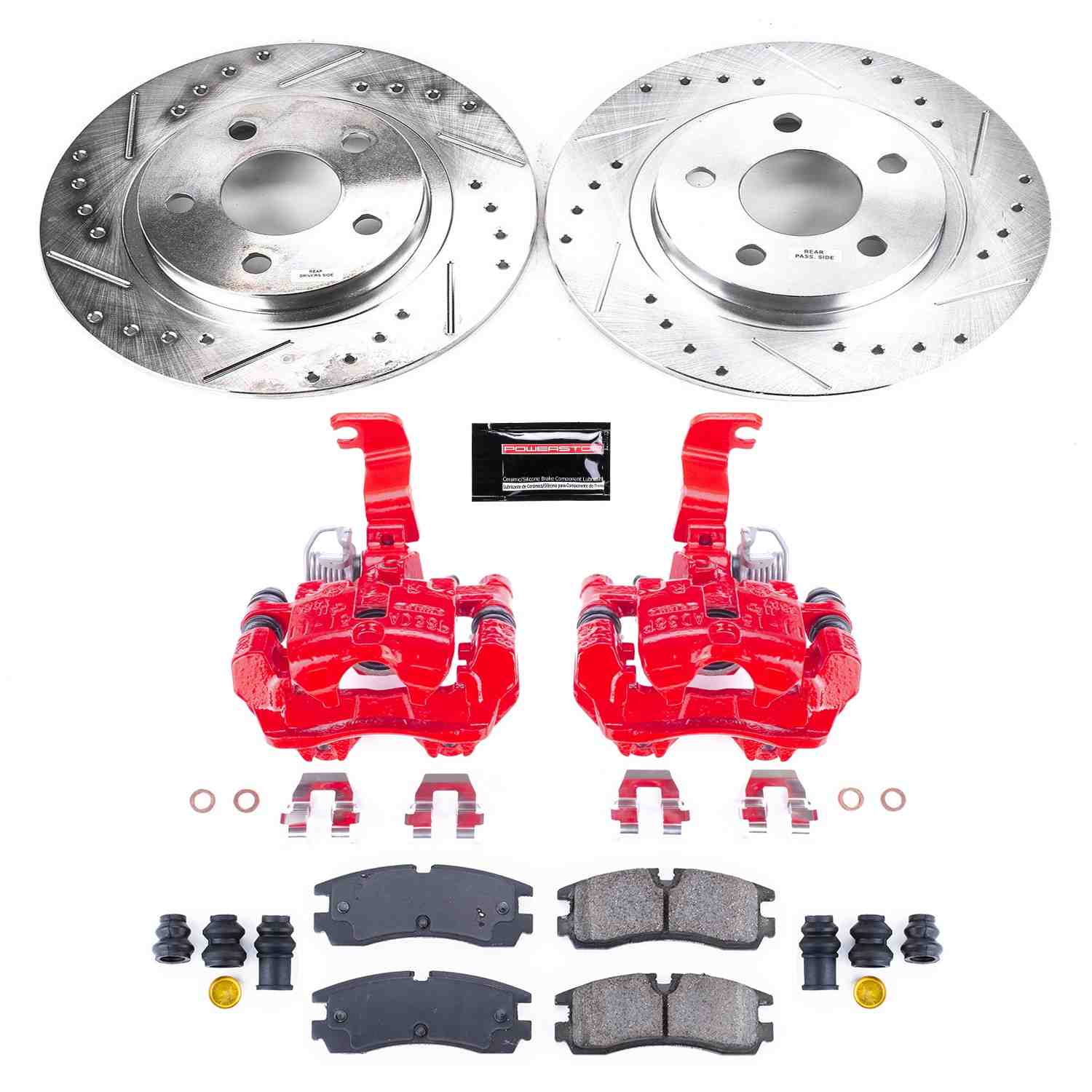 PowerStop Power Stop 00-02 Cadillac Seville Z23 Evolution Kit w/ Calipers - Rear KC1567
