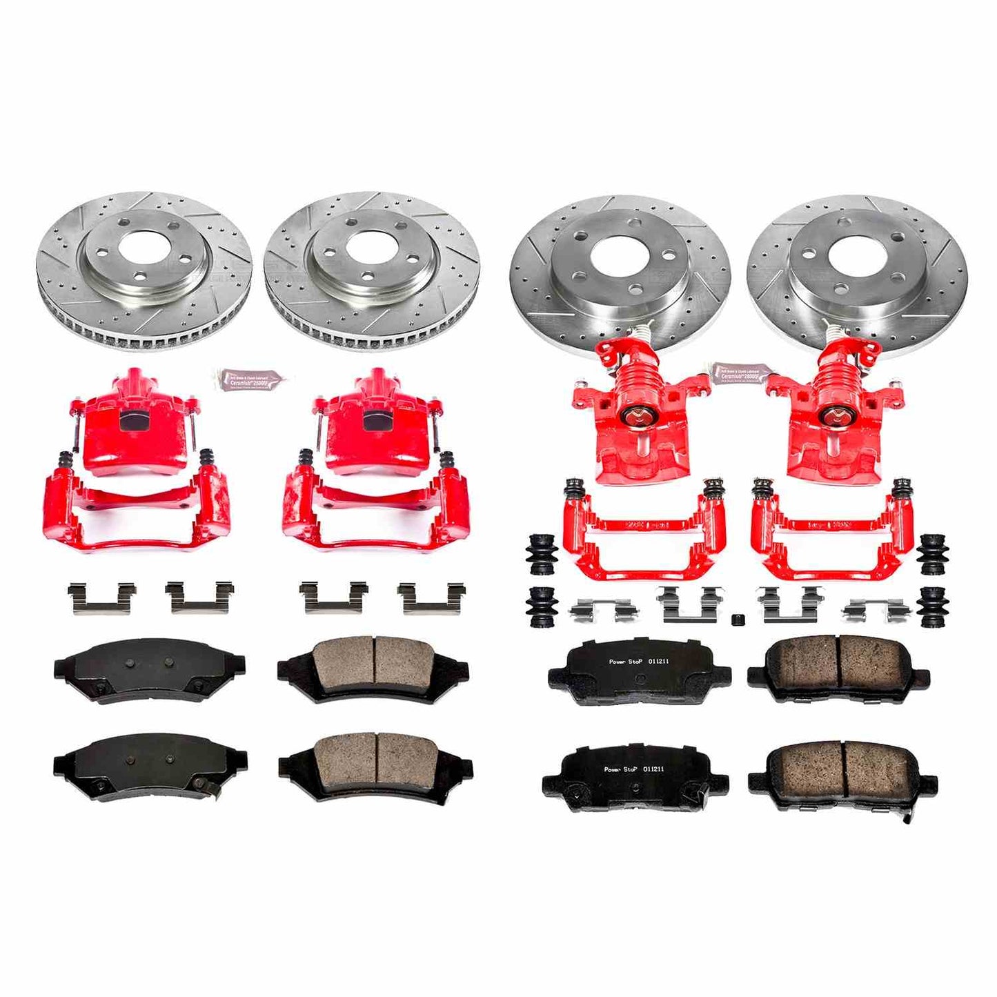 PowerStop Power Stop 05-09 Buick Allure Z23 Evolution Kit w/ Calipers - Front and Rear KC1589