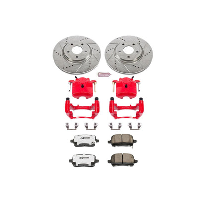 PowerStop Power Stop 04-08 Chevrolet Malibu Front Z26 Street Warrior Brake Kit w/Calipers KC1610A-26