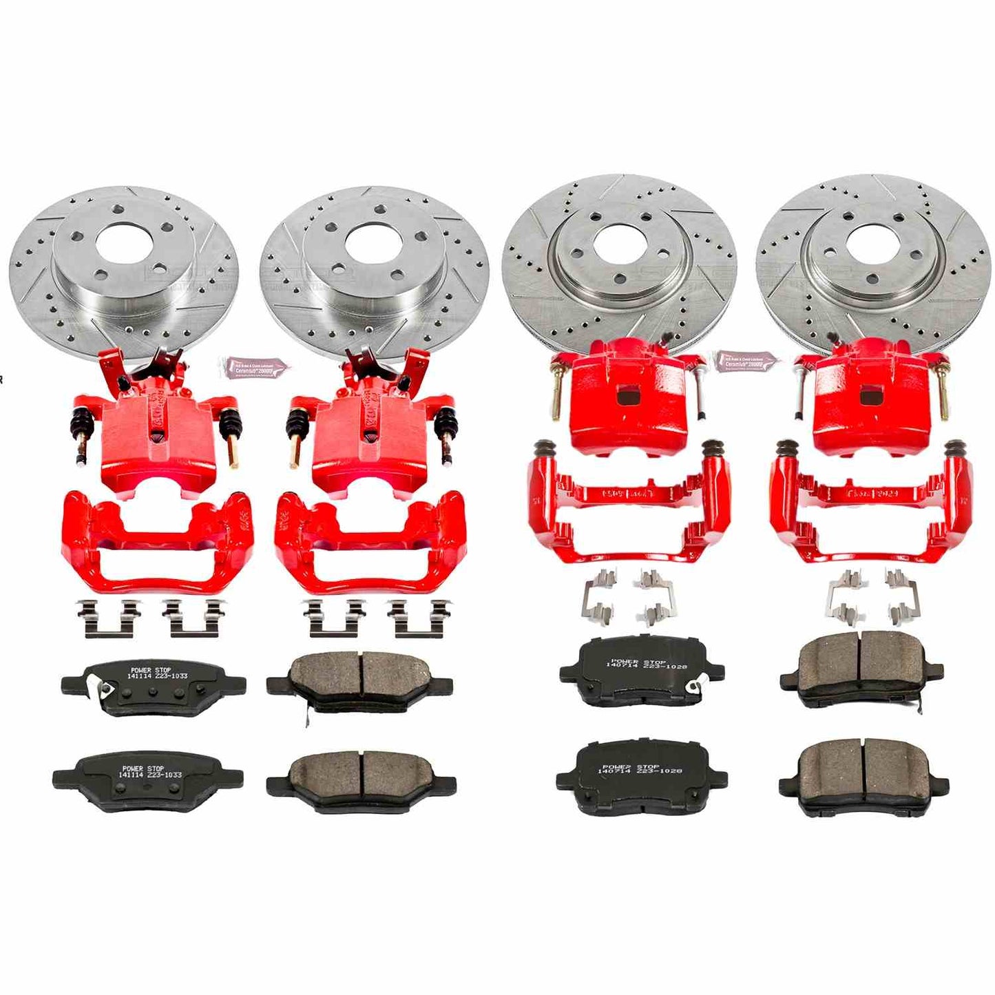 PowerStop Power Stop 05-06 Chevrolet Cobalt Z23 Evolution Kit w/ Calipers - Front and Rear KC1612
