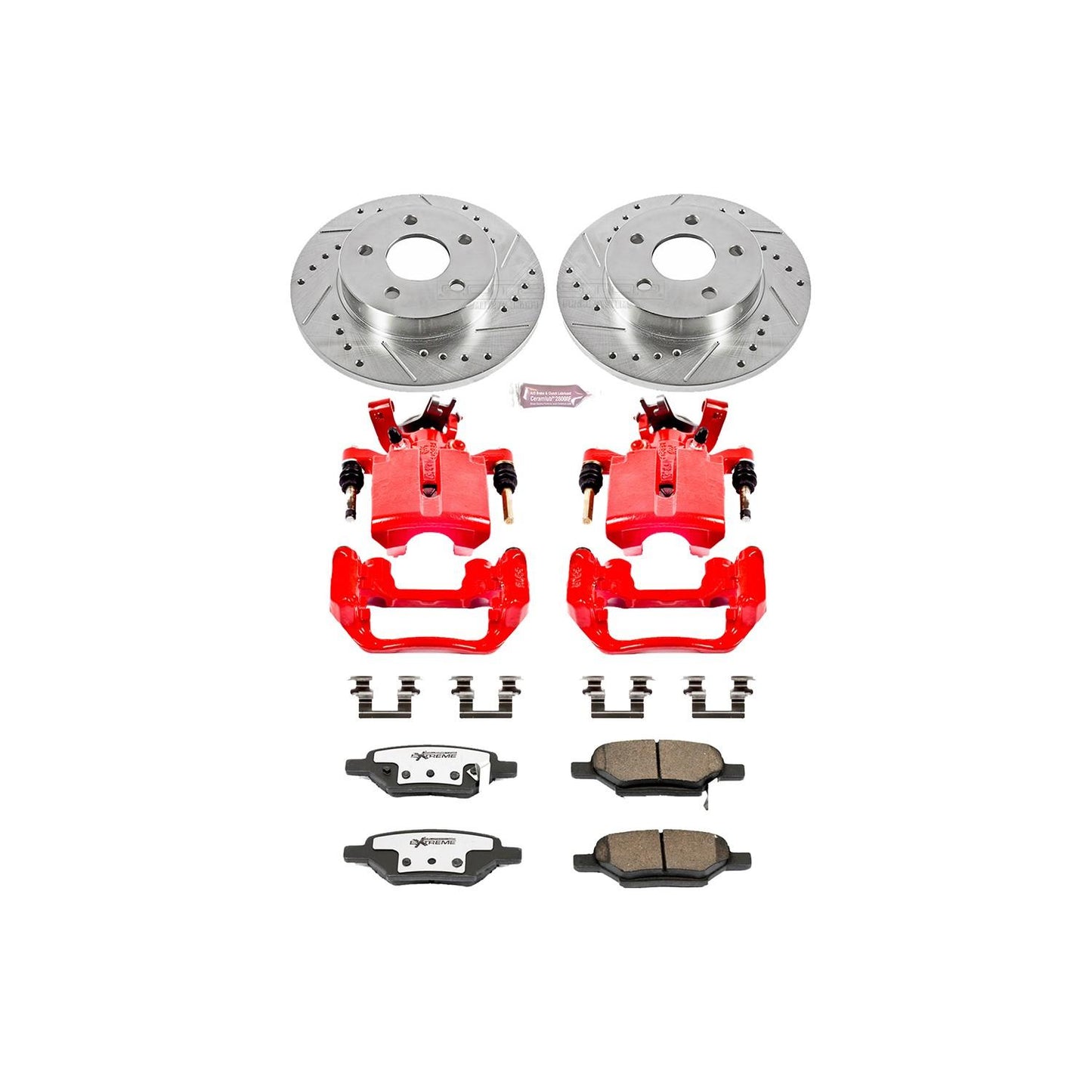 PowerStop Power Stop 05-07 Chevrolet Cobalt Rear Z26 Street Warrior Brake Kit w/Calipers KC1616-26