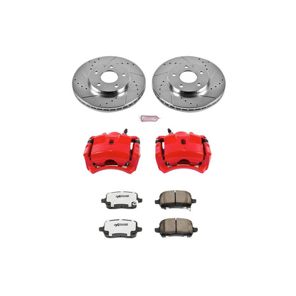 PowerStop Power Stop 04-08 Chevrolet Malibu Front Z26 Street Warrior Brake Kit w/Calipers KC1617-26