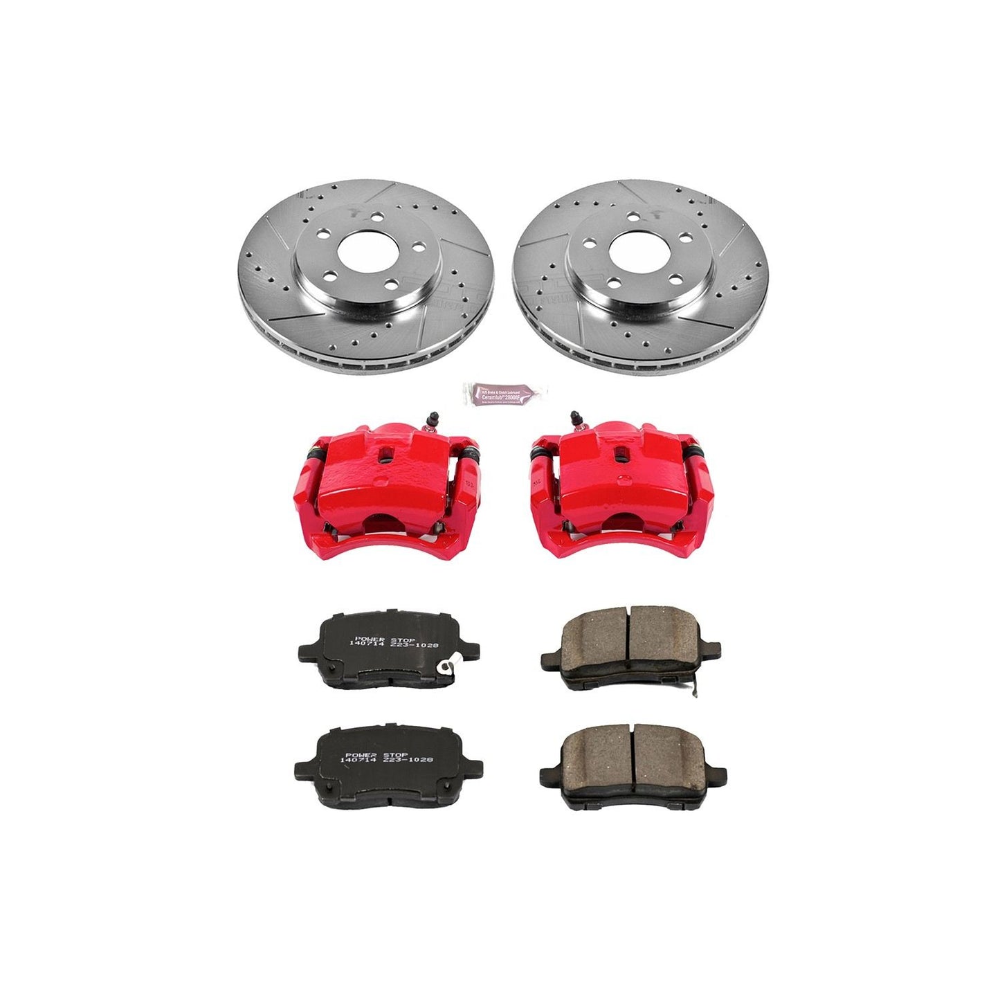 PowerStop Power Stop 04-08 Chevrolet Malibu Z23 Evolution Kit w/ Calipers - Front KC1617
