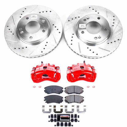 PowerStop Power Stop 05-09 Hyundai Tucson Z23 Evolution Kit w/ Calipers - Front KC165B