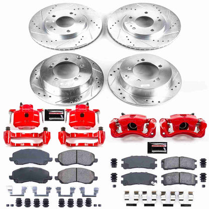 PowerStop Power Stop 01-02 Chrysler Sebring Z23 Evolution Kit w/ Calipers - Front and Rear KC1683