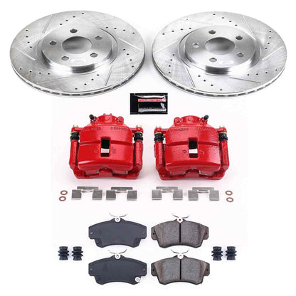 PowerStop Power Stop 01-10 Chrysler PT Cruiser Z23 Evolution Kit w/ Calipers - Front KC1704A