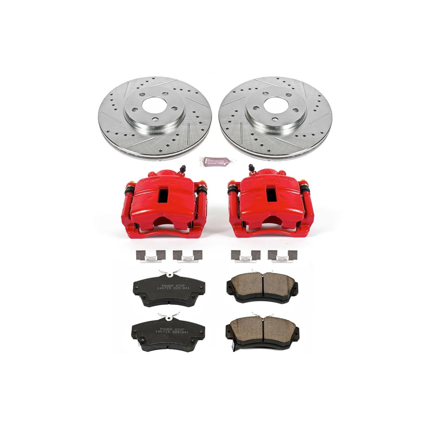 PowerStop Power Stop 06-07 Chrysler PT Cruiser Z23 Evolution Kit w/ Calipers - Front KC1704