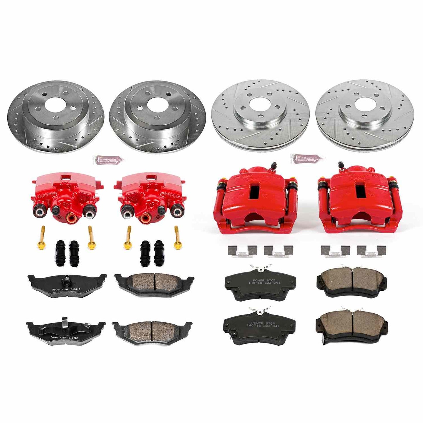 PowerStop Power Stop 06-07 Chrysler PT Cruiser Z23 Evolution Kit w/ Calipers - Front and Rear KC1705
