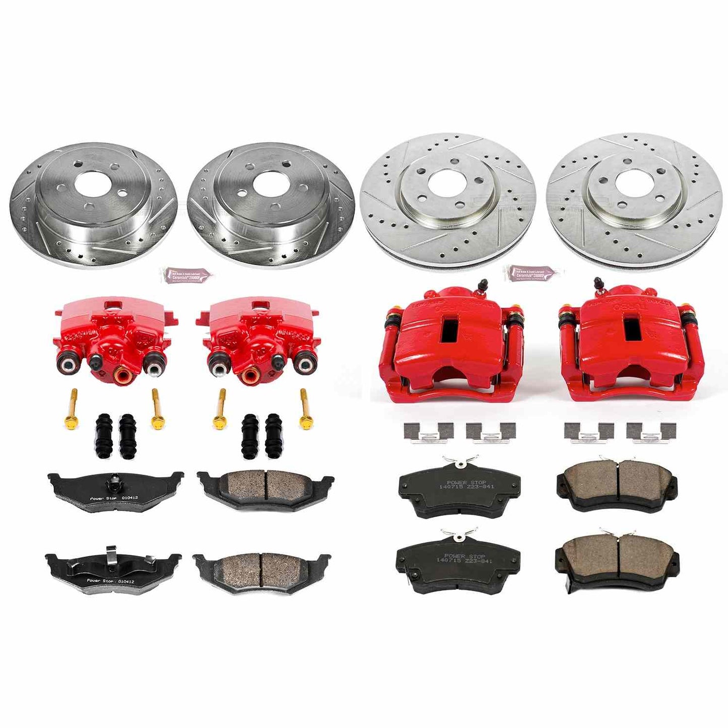 PowerStop Power Stop 03-09 Chrysler PT Cruiser Z23 Evolution Kit w/ Calipers - Front and Rear KC1708