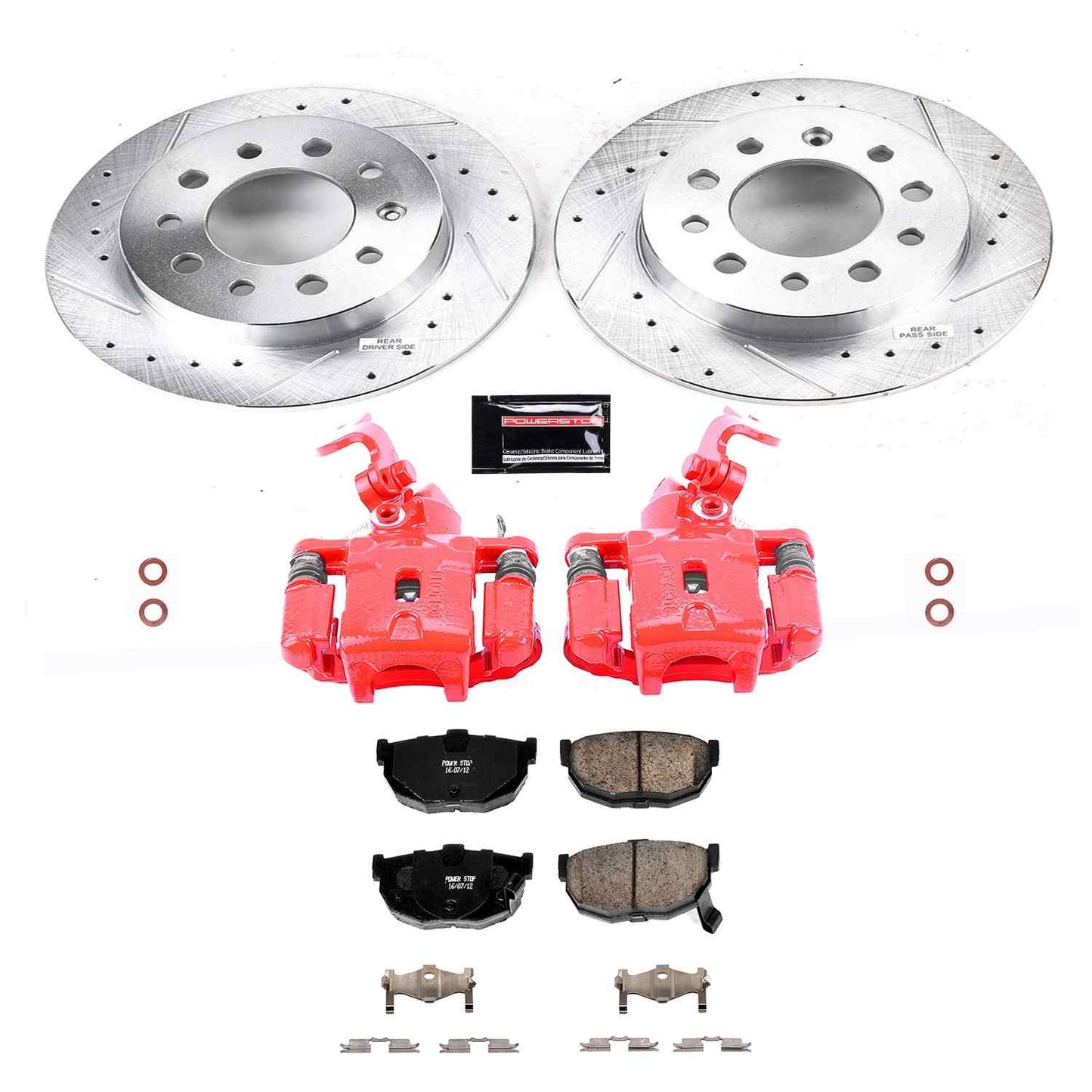 PowerStop Power Stop 2003 Hyundai Tiburon Z23 Evolution Kit w/ Calipers - Rear KC170