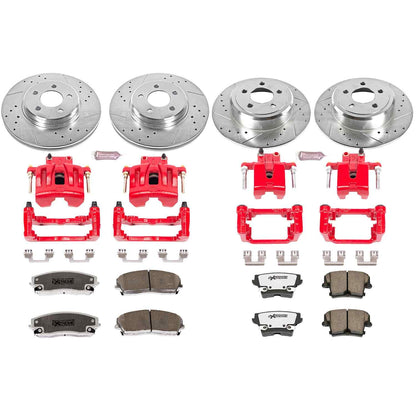 PowerStop Power Stop 05-11 Chrysler 300 Z26 Street Kit w/ Calipers - Front and Rear KC1715-26