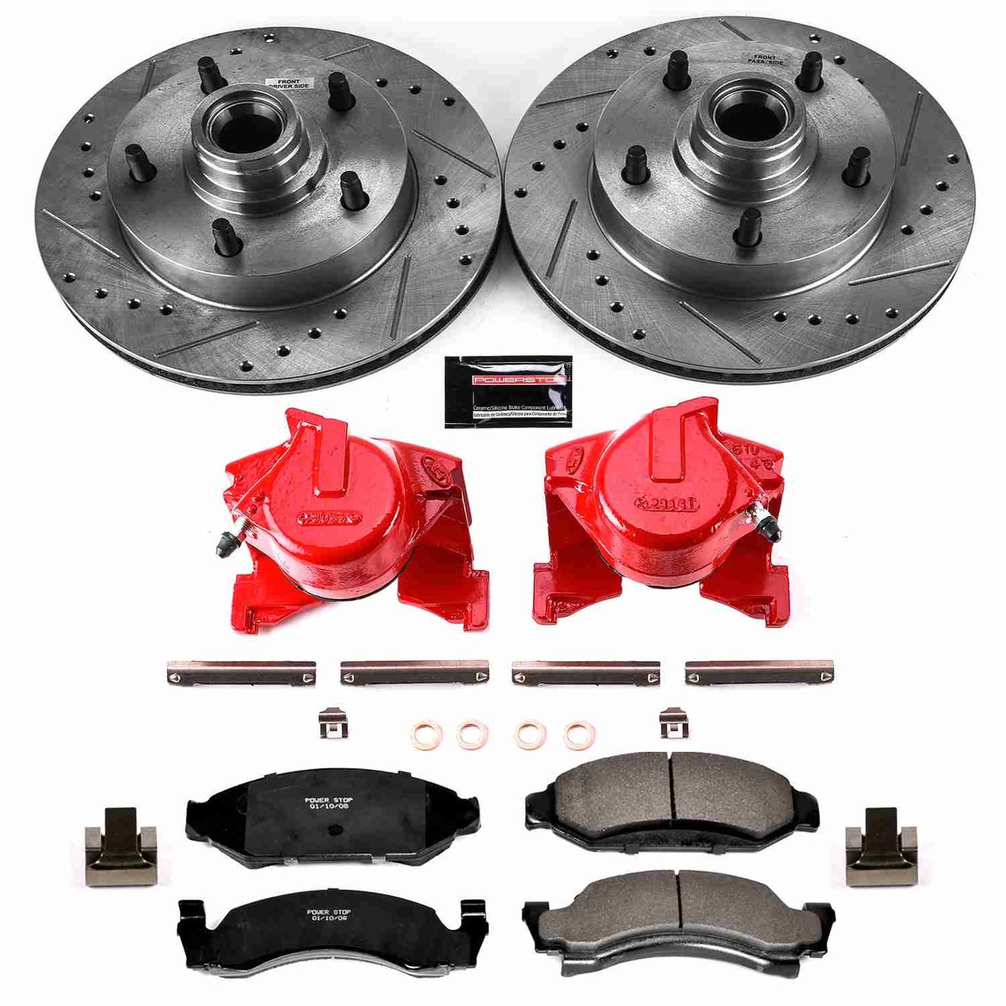 PowerStop Power Stop 87-93 Ford E-150 Econoline Z23 Evolution Kit w/ Calipers - Front KC1766