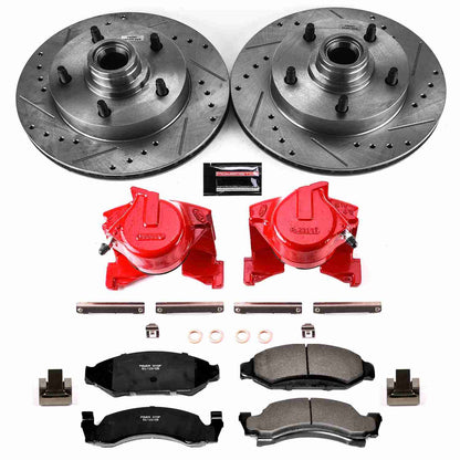 PowerStop Power Stop 87-93 Ford E-150 Econoline Z23 Evolution Kit w/ Calipers - Front KC1766