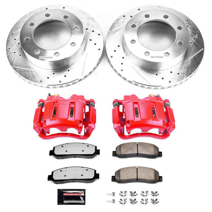 PowerStop Power Stop 05-08 Ford F-250 Super Duty Front Z36 Truck & Tow Brake Kit w/Calipers KC1781-36