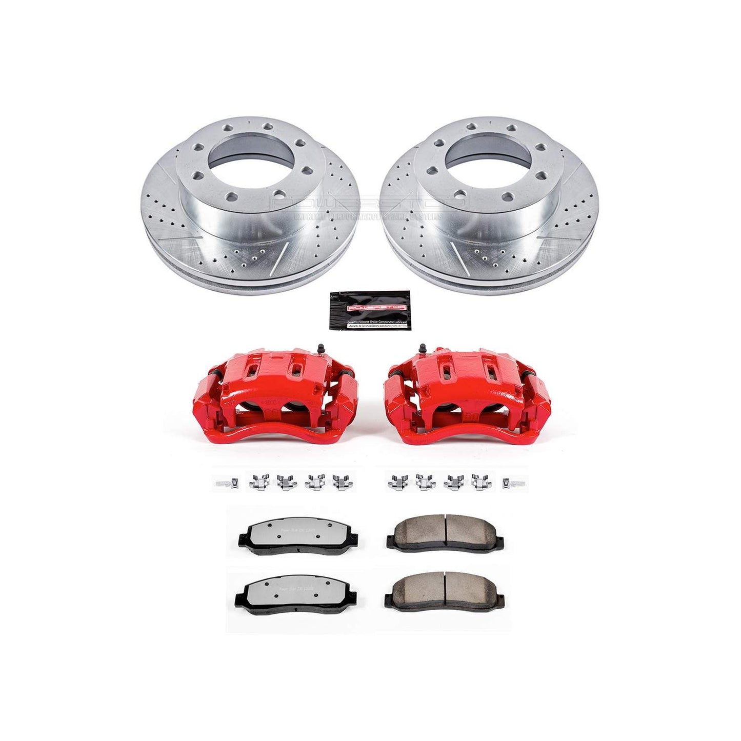 PowerStop Power Stop 05-11 Ford F-350 Super Duty Front Z36 Truck & Tow Brake Kit w/Calipers KC1781A-36