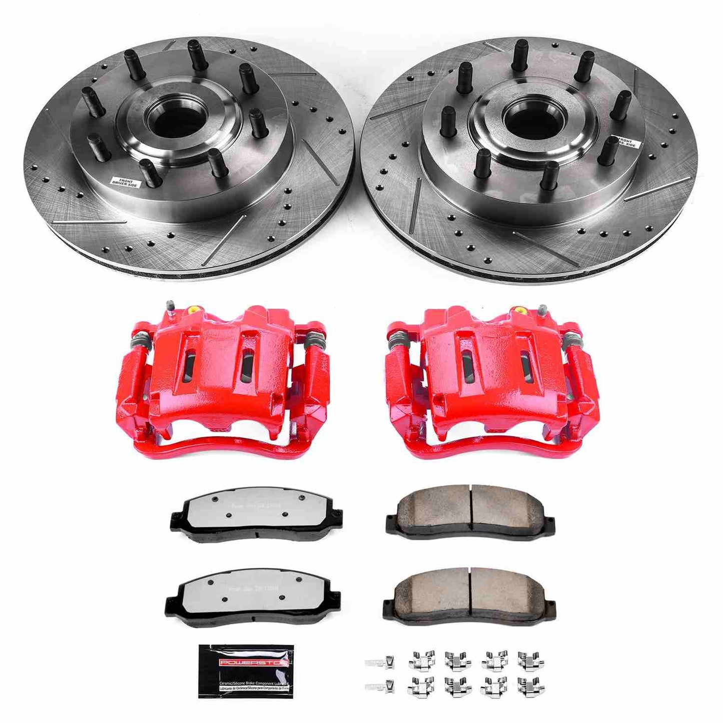 PowerStop Power Stop 05-07 Ford F-250 Super Duty Front Z36 Truck & Tow Brake Kit w/Calipers KC1796-36