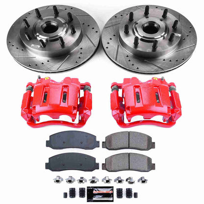 PowerStop Power Stop 05-07 Ford F-250 Super Duty Z23 Evolution Kit w/ Calipers - Front KC1796
