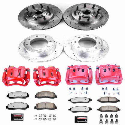 PowerStop Power Stop 05-07 Ford F-250 Super Duty Z36 Truck and Tow Kit w/ Calipers - Front and Rear KC1797-36