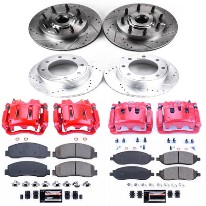 PowerStop Power Stop 05-07 Ford F-250 Super Duty Z23 Evolution Kit w/ Calipers - Front and Rear KC1797