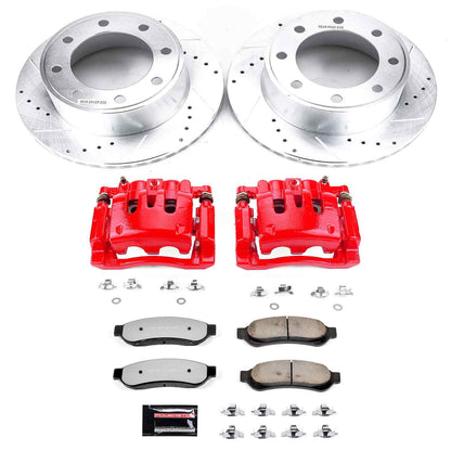 PowerStop Power Stop 07-10 Ford F-250 Super Duty Rear Z36 Truck & Tow Brake Kit w/Calipers KC1798-36
