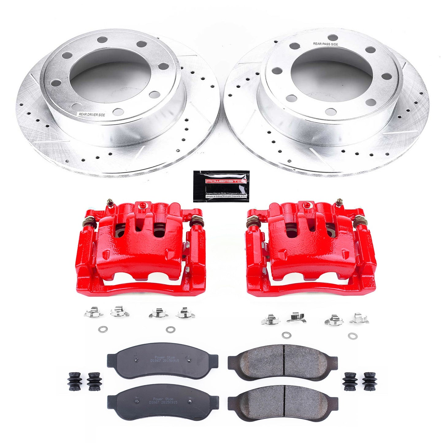 PowerStop Power Stop 07-10 Ford F-250 Super Duty Z23 Evolution Kit w/ Calipers - Rear KC1798
