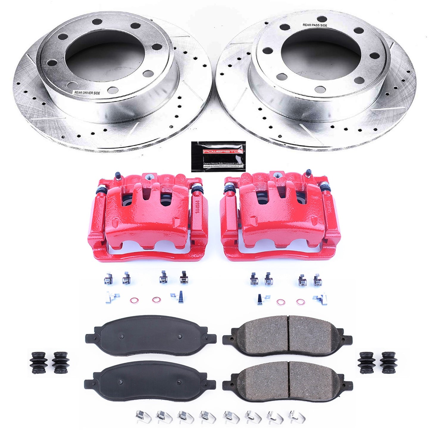 PowerStop Power Stop 05-07 Ford F-250 Super Duty Z23 Evolution Kit w/ Calipers - Rear KC1799