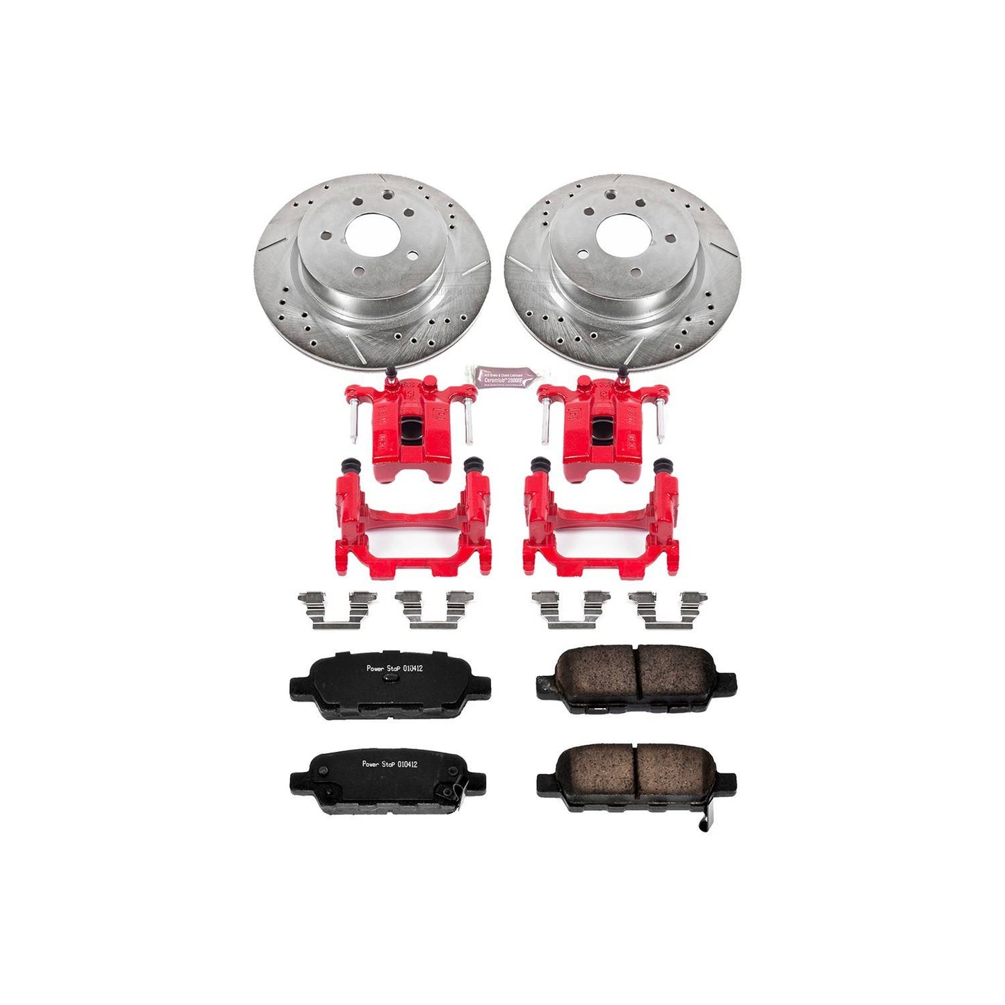 PowerStop Power Stop 11-12 Infiniti G25 Z23 Evolution Kit w/ Calipers - Rear KC179A