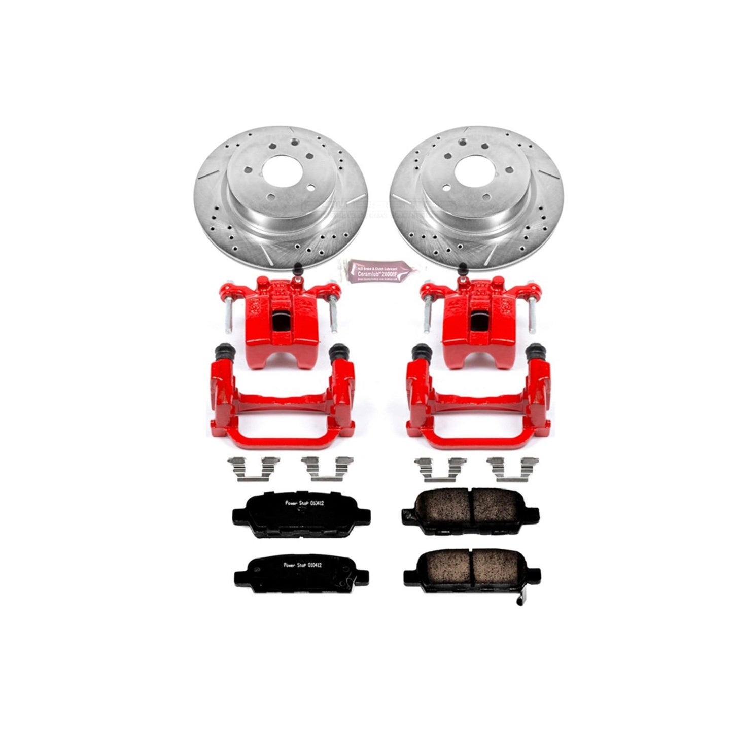 PowerStop Power Stop 05-08 Infiniti G35 Z23 Evolution Kit w/ Calipers - Rear KC179