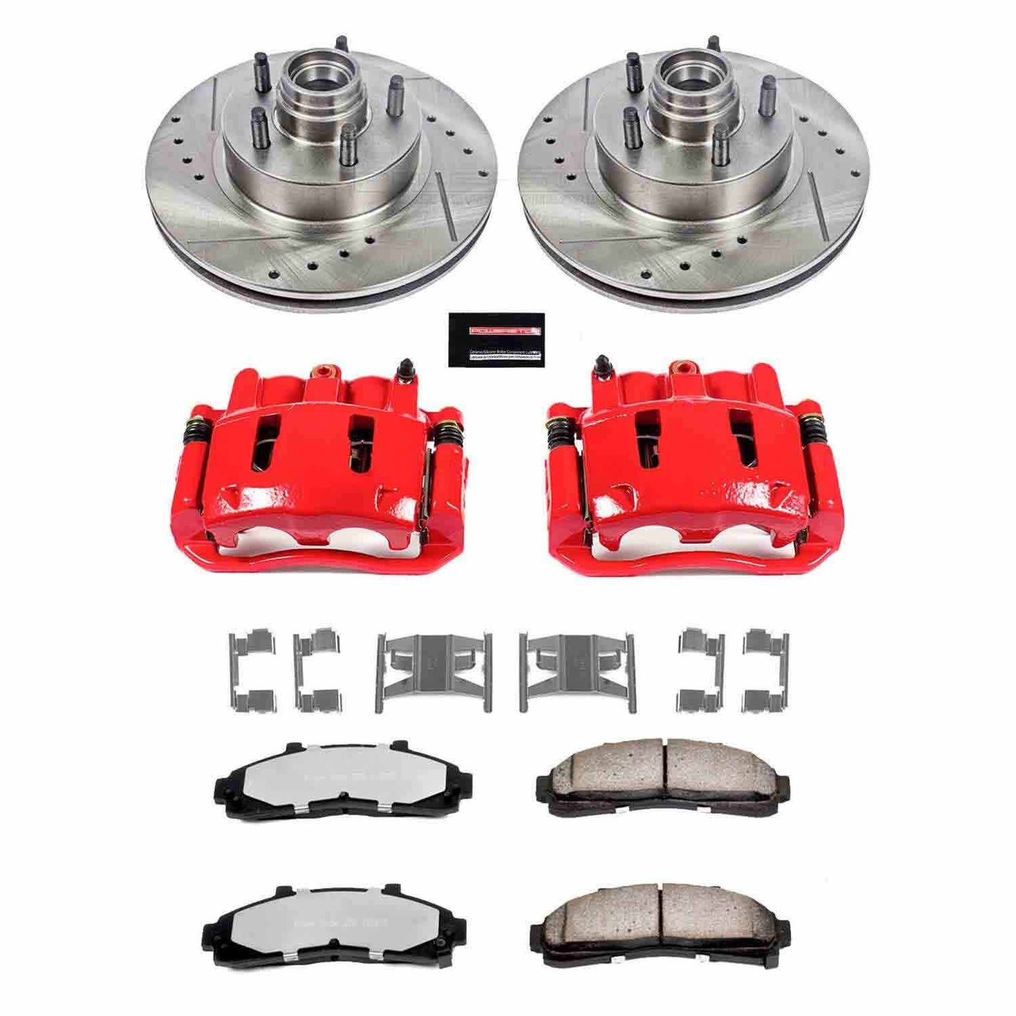 PowerStop Power Stop 95-01 Ford Explorer Front Z36 Truck & Tow Brake Kit w/Calipers KC1854-36