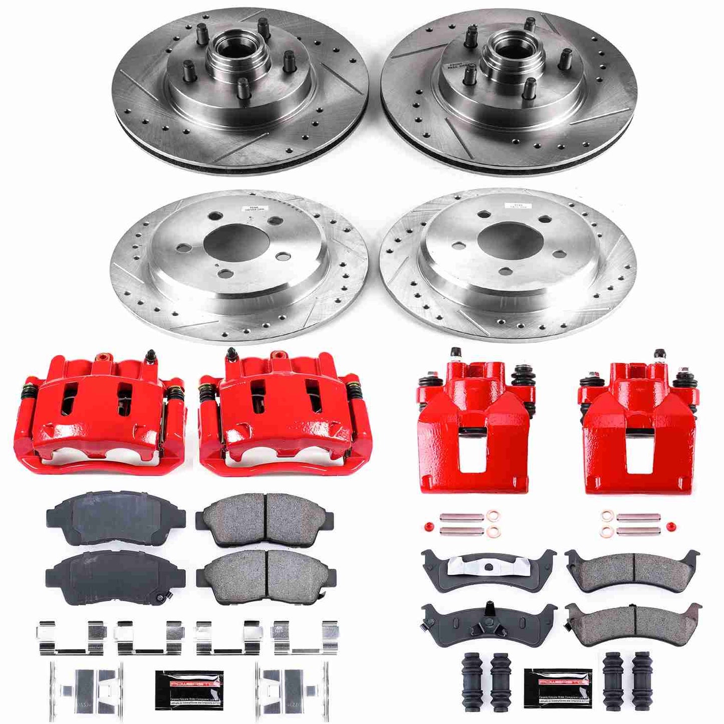 PowerStop Power Stop 95-01 Ford Explorer Z23 Evolution Kit w/ Calipers - Front and Rear KC1855