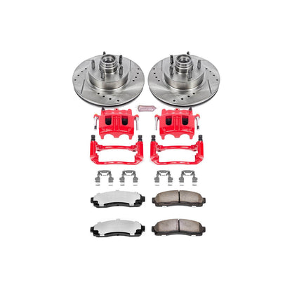 PowerStop Power Stop 03-09 Ford Ranger Front Z36 Truck & Tow Brake Kit w/Calipers KC1857-36