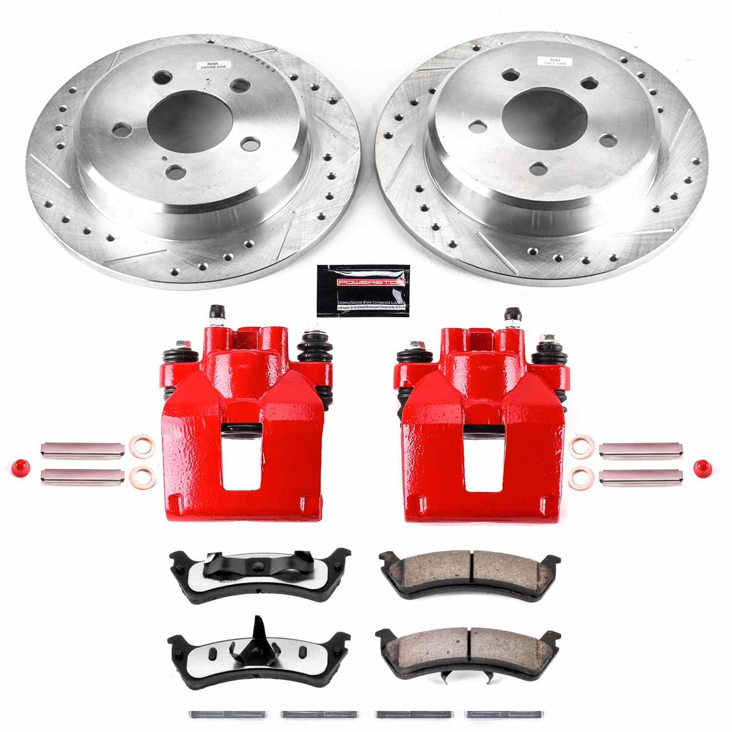 PowerStop Power Stop 95-01 Ford Explorer Rear Z36 Truck & Tow Brake Kit w/Calipers KC1858-36