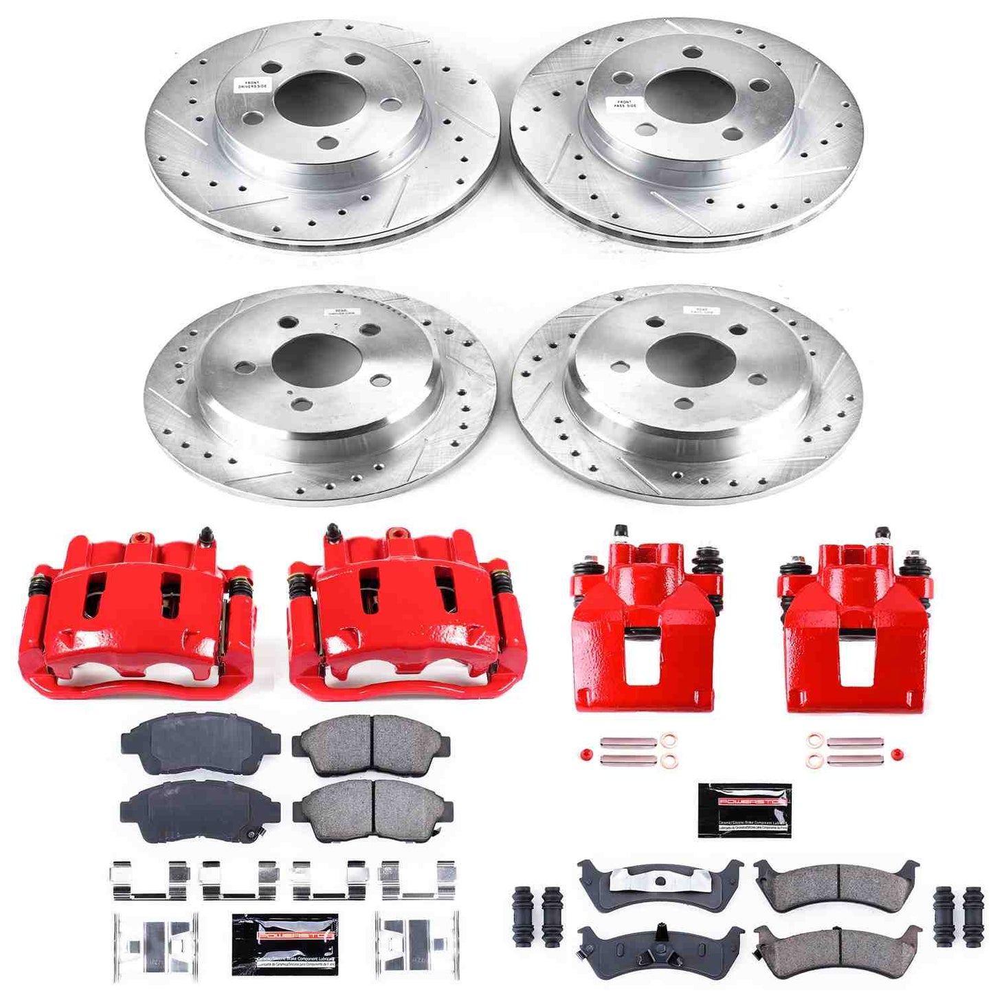 PowerStop Power Stop 95-01 Ford Explorer Z23 Evolution Kit w/ Calipers - Front and Rear KC1861