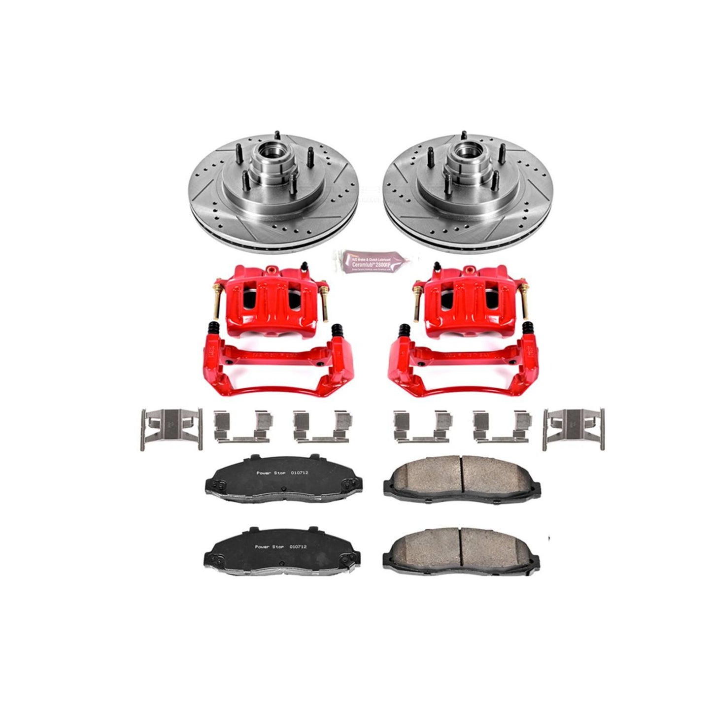 PowerStop Power Stop 99-00 Ford F-150 Z23 Evolution Kit w/ Calipers - Front KC1863A