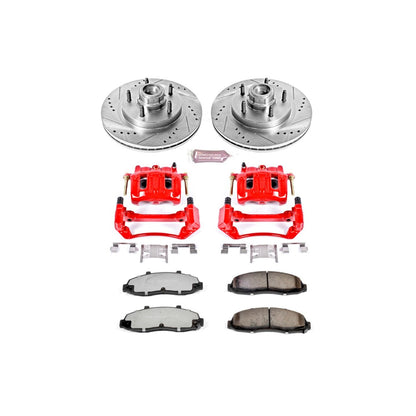 PowerStop Power Stop 97-00 Ford F-150 Front Z36 Truck & Tow Brake Kit w/Calipers KC1865-36